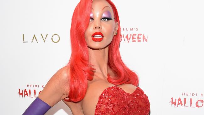 (FILE PHOTO) A look back at the costumes worn by model Heidi Klum over the years at her annual Halloween Party. Her 17th annual party takes place on October 31, 2016. NEW YORK, NY - OCTOBER 31:  Heidi Klum attends Heidi Klum's 16th Annual Halloween Party sponsored by GSN's Hellevator And SVEDKA Vodka At LAVO New York on October 31, 2015 in New York City.  (Photo by Nicholas Hunt/Getty Images for Heidi Klum)