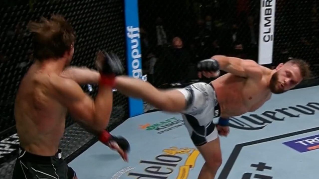 Rafael Fiziev’s wheel kick KO stuns UFC world in ‘wild’ war
