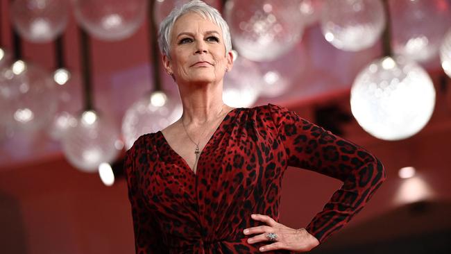 Jamie Lee Curtis at the Venice Film Festival premiere of Halloween Kills. Picture: AFP