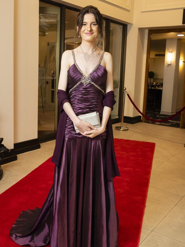 Graduate Taeisha Robinson at the Toowoomba Flexi School formal at Burke and Wills Hotel, Thursday, October 20, 2022. Picture: Kevin Farmer