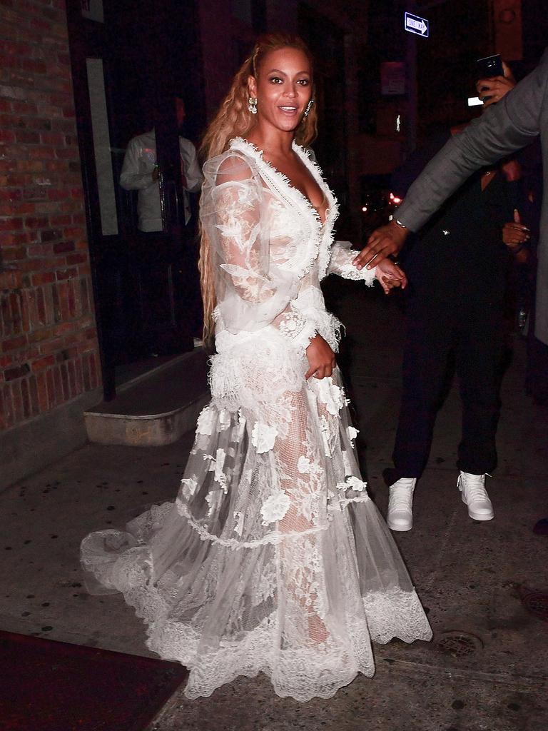 Beyonce leaves the 2016 MTV Video Music Awards After Party at Pasquale Jones in New York City. Picture: Getty