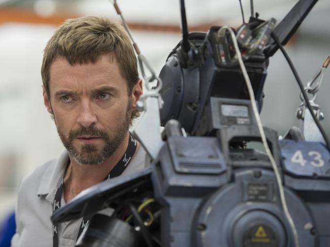 Big names ... Hugh Jackman in a scene from Chappie.