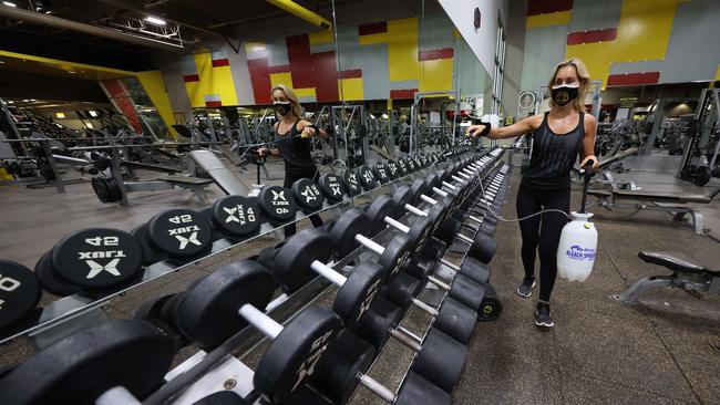 A gym in the city has had two positive COVID-19 cases. Picture: Al Bello/Getty Images