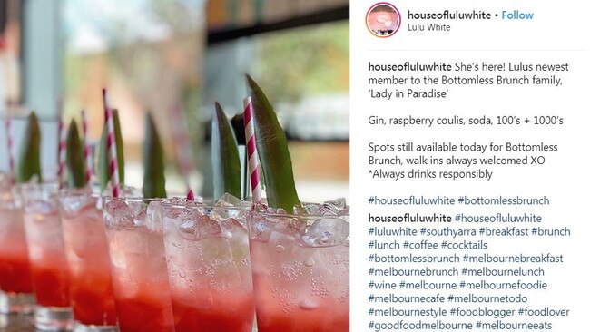 The South Yarra brunch spot reminds patrons to be responsible.