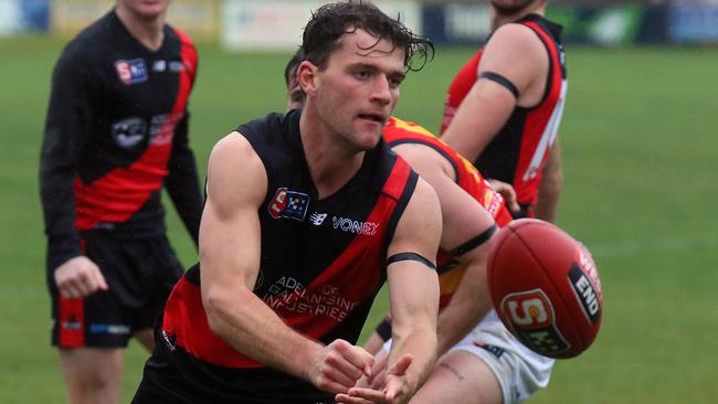 West Adelaide’s Sam May in action against the Crows last season. Picture: Peter Argent/SANFL