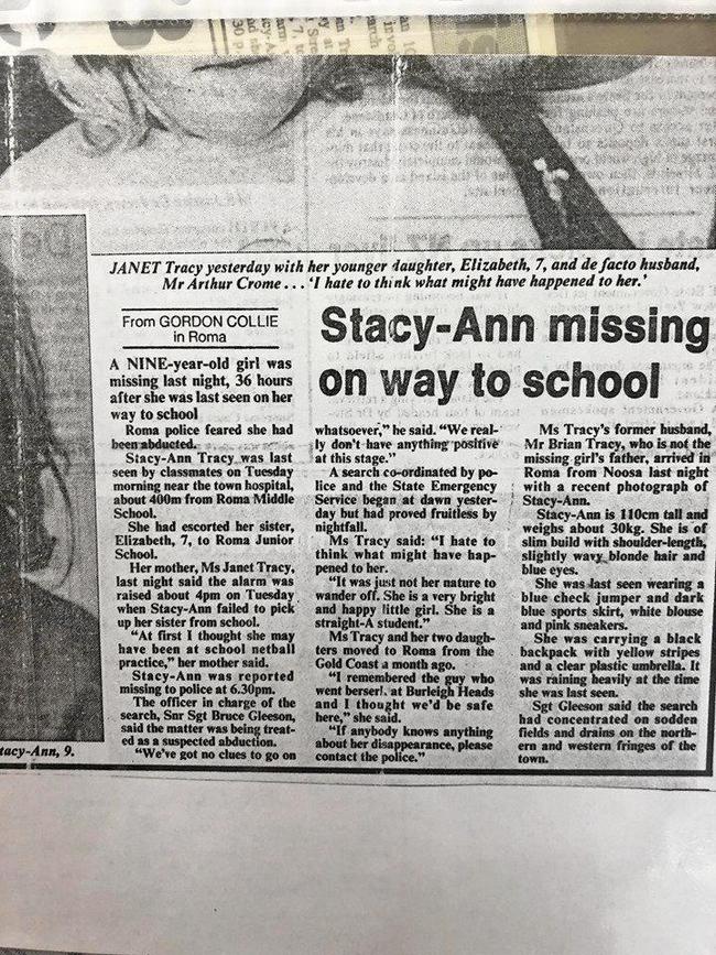 Archived articles about Stacey-Ann Tracy who was murdered in May 1990.