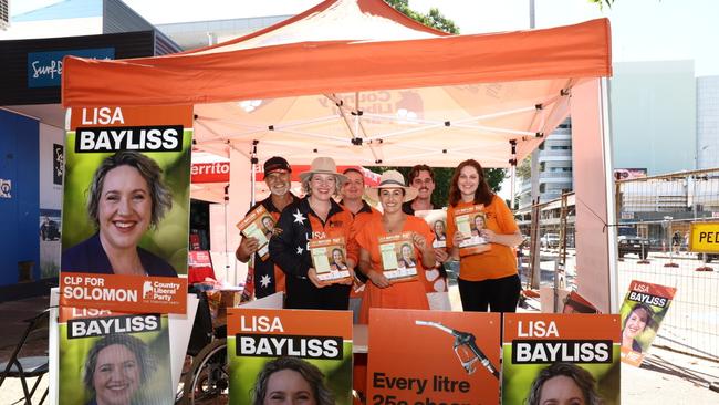 CLP candidate Lisa Bayliss in Darwin on May 3, 2025. Picture: Pema Tamang Pakhrin