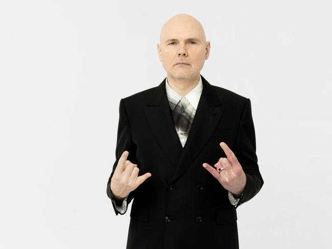 American singer, songwriter and guitarist Billy Corgan, frontman and co-founder of The Smashing Pumpkins, who is touring Australia in December 2024 while backed by Melbourne band The Delta Riggs. Picture: supplied