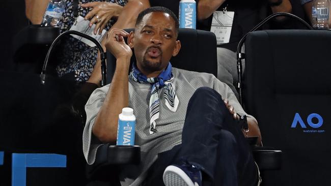 Hollywood star Will Smith was on hand to watch Kyrgios triumph