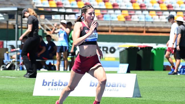 Amaya Mearns Australian All Schools track and field championships in Brisbane. Picture John Gass