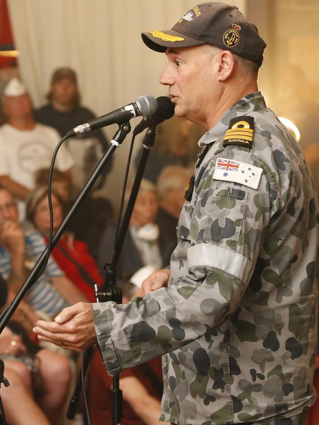 Commander Scott Houlihan of HMAS Choules. Picture: David Caird