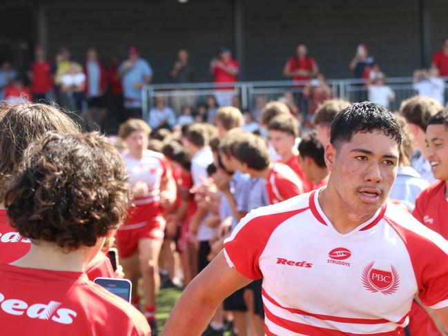 Walters Cup grand final action between PBC SHS and Wavell SHS on August 23, 2023.