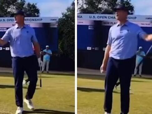 Bryson DeChambeau gets lippy at fan timing him