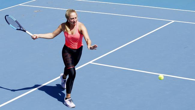 She hopes to be playing Grand Slams by the time she is 21. Picture: John Appleyard