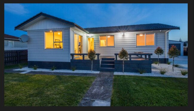 The house was on the market for 10 weeks before they added that it was within walking distance to KFC. Photo: TradeMe