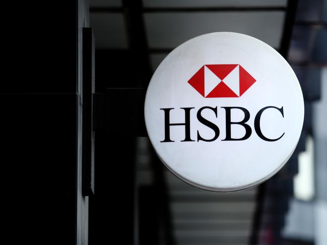 14/11/2018: Generic picture of HSBC Bank logo. Hollie Adams/The Australian