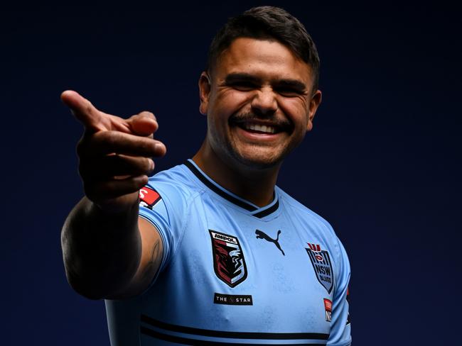 Supplied images of Latrell Mitchell for the 2023 State of Origin team headshot session. Picture: NRL Photos