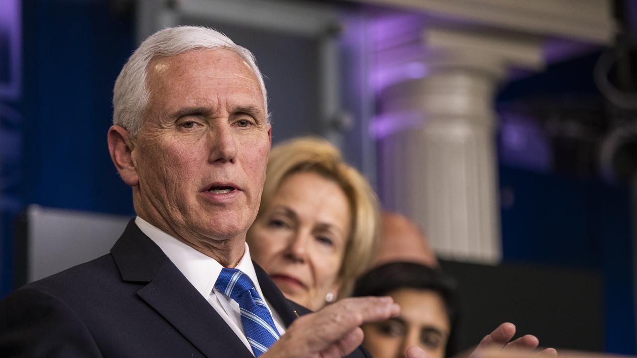 Vice President Mike Pence, has admitted the US didn’t have enough diagnostic tests to meet demand. Picture: Manuel Balce Ceneta/AP