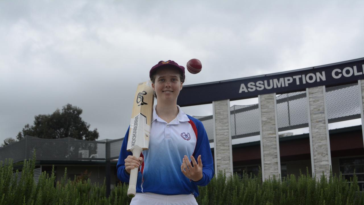 Warwick cricketer and Assumption College student Laura Scheiwe.