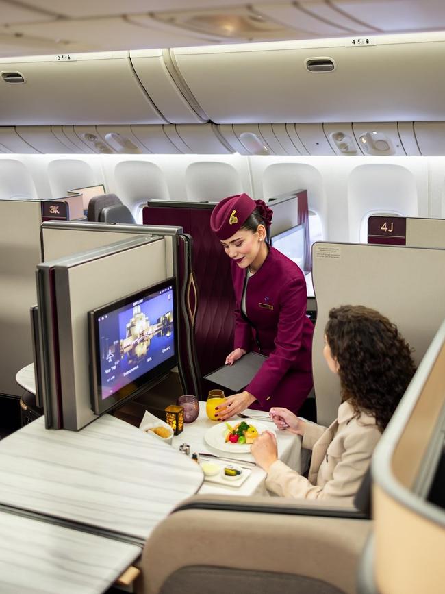 Qatar Airways plane is known for its business class product.