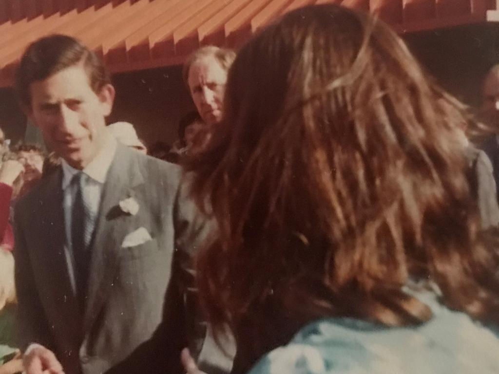 Reader Anthea Thompson shaking hands with Prince Charles at the opening of the new Aldinga Primary School, April 1981. Picture: Supplied