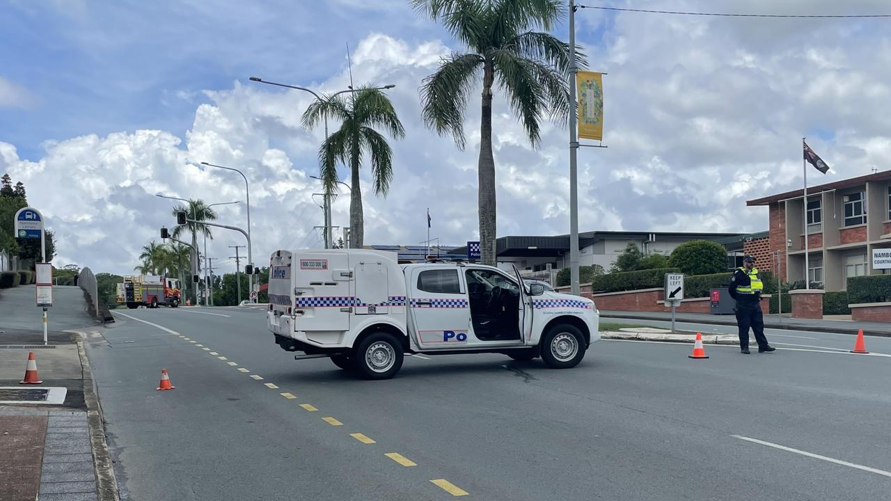 A PSPA has been declared in Nambour over a suspicious substance left in a bottle near the suburb's police station. Picture: Joel Erickson