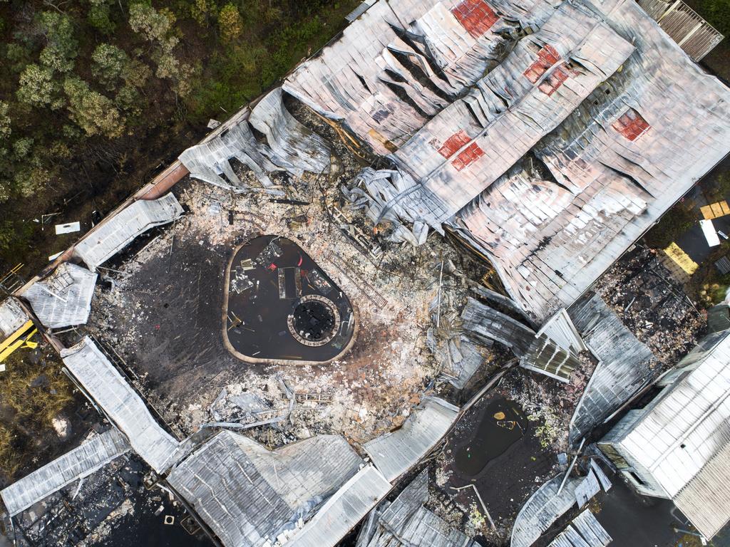 The Big Brother house on the Gold Coast after last weeks fire.