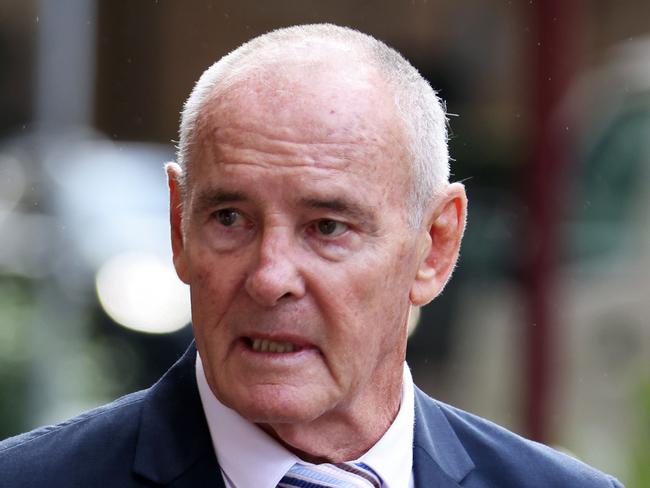 SYDNEY, AUSTRALIA - NewsWire Photos MAY 9, 2022:  Chris Dawson pictured as he arrives at the Supreme Court, Sydney CBD. Ex-Newtown Jets player and school teacher Chris Dawson was charged with murdering his wife Lynette in 1982.Picture: NCA NewsWire / Damian Shaw