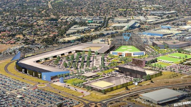 Melbourne Airport's 2022 approved masterplan artist’s impression. Picture: supplied