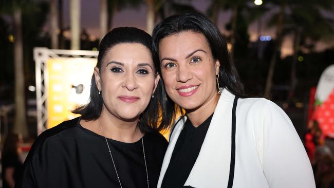 Mona Rezvani and Aram Richards at the JAFAICAN premiere with Peter Andre at Gold Coast Film Festival at HOTA. Picture, Portia Large.