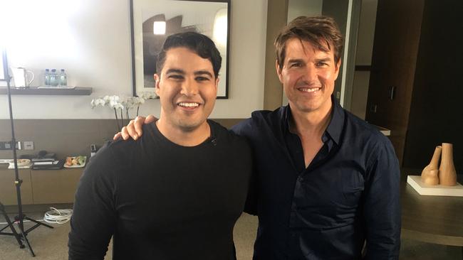 Marc Fennell with Tom Cruise.
