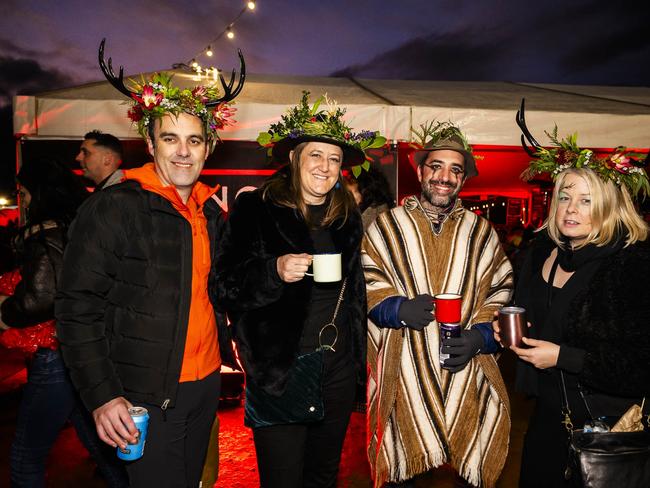 Willie Smith's Midwinter Festival Huonville - Sam Webster, Briony Hutton, Akram Hameed and Rebecca Ridgeway. Picture: Caroline Tan