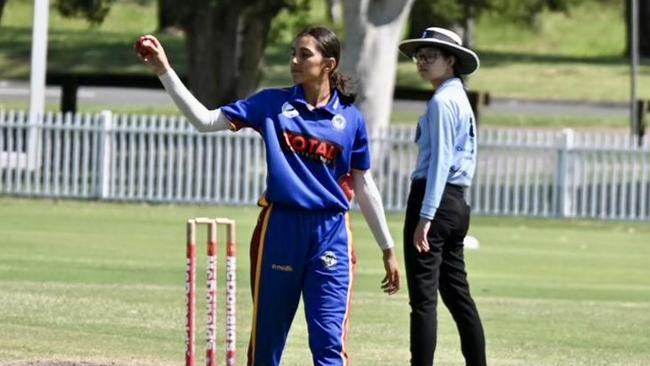 Gun all-rounder: Aanya Siingh for Northern District. Picture: Northern District Cricket Club