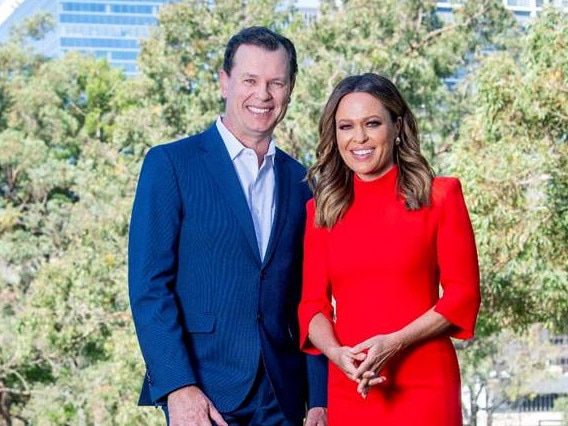 Mark Ferguson and Angela Cox are the new co-anchors of the 6pm Sydney bulletin. Picture: 7News.