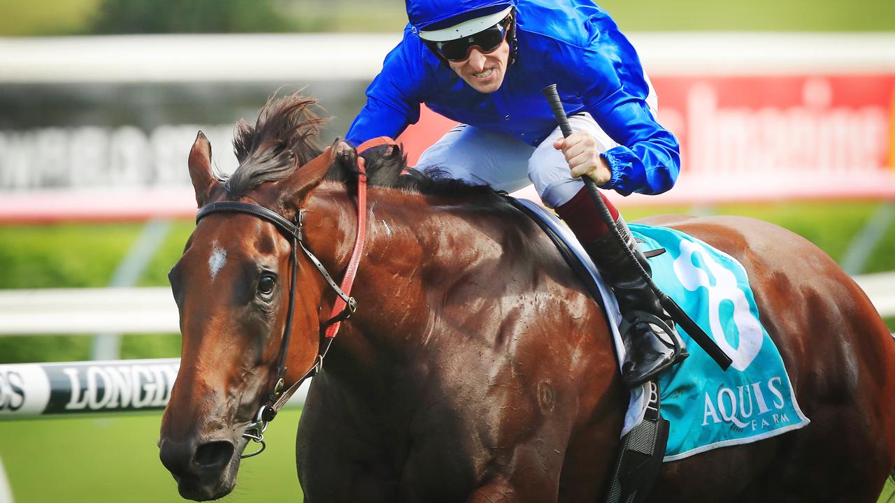 Alizee surged back into All-Star Mile contention with a victory in the Apollo Stakes at Randwick. Picture: Getty Images