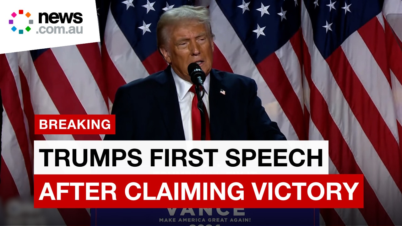 Trumps first victory speech as he wins the presidential election 2024