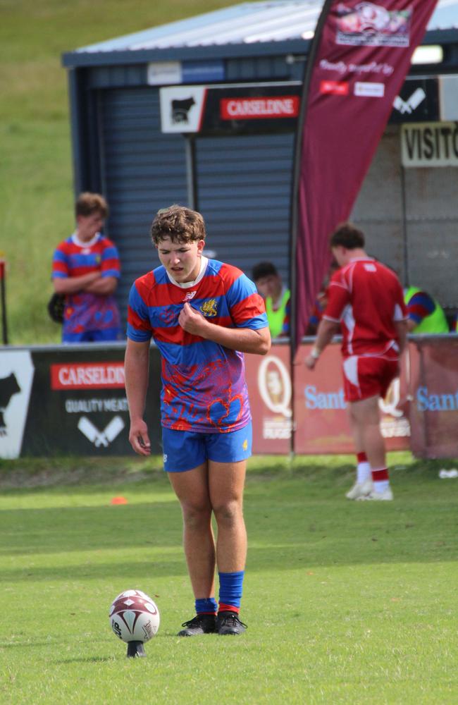 Ballymore Cup rugby action at the Albany Creek Brumbies Junior Rugby Union Club on Friday, April 12, 2024.