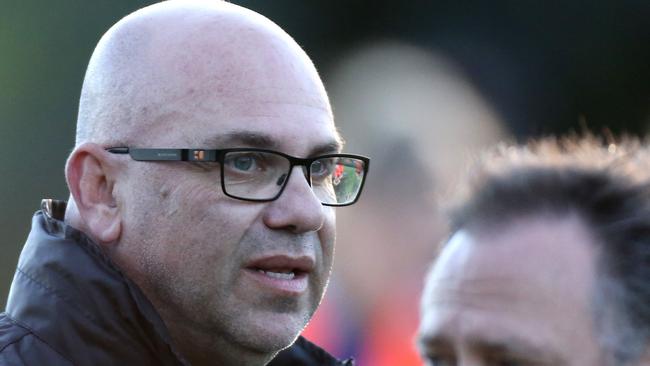 Despite an, at times,  frustrating WNPL season, Heidelberg United coach Bill Mihaloudis is confident his young squad is going places. Picture: Stuart Milligan