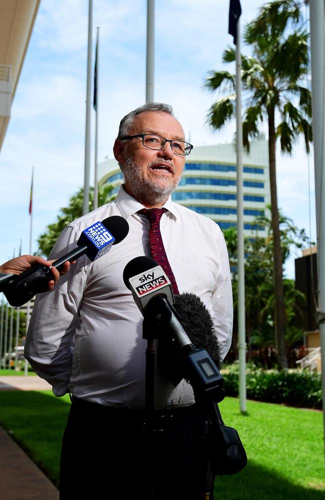 NT Barrister John Lawrence said his family were calling for post “at risk” procedures to be developed in Corrections. Picture: Justin Kennedy