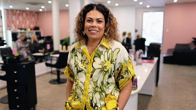 Tokunai Hair founder and owner Krystle Tokunai has been awarded the Queensland Hairdresser of the Year at the Australian Hair Industry Awards. Picture: Brendan Radke