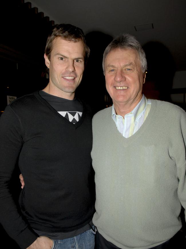 Luke Darcy with his late dad David Darcy