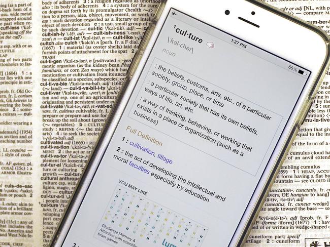 Lexicography ... Merriam-Webster based its pick of word of the year and nine runners-up on significant increases in lookups in 2014. Picture: AP Photo/Stephan Savoia