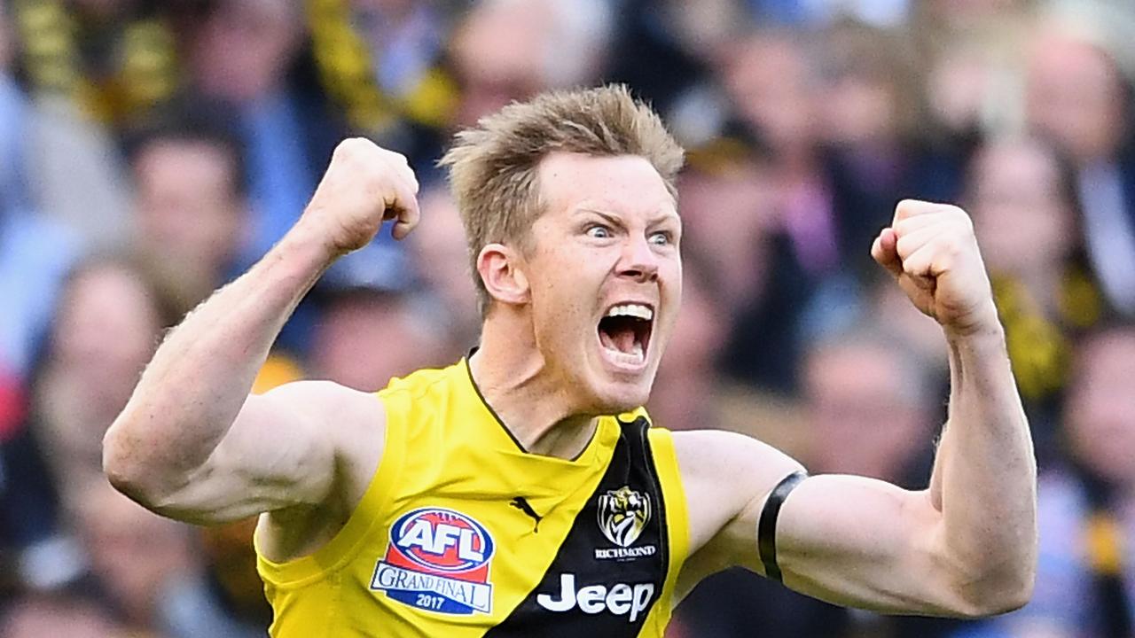 Jack Riewoldt during last year’s grand final win.