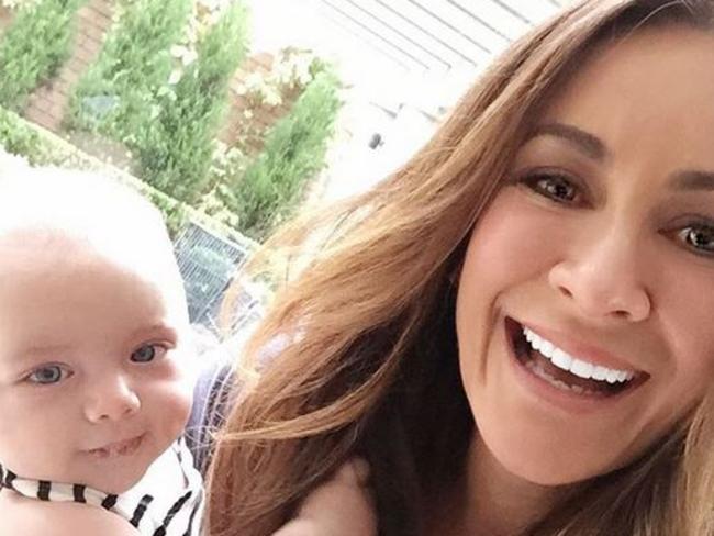 Michelle Bridges and Baby Axel. Picture: Instagram