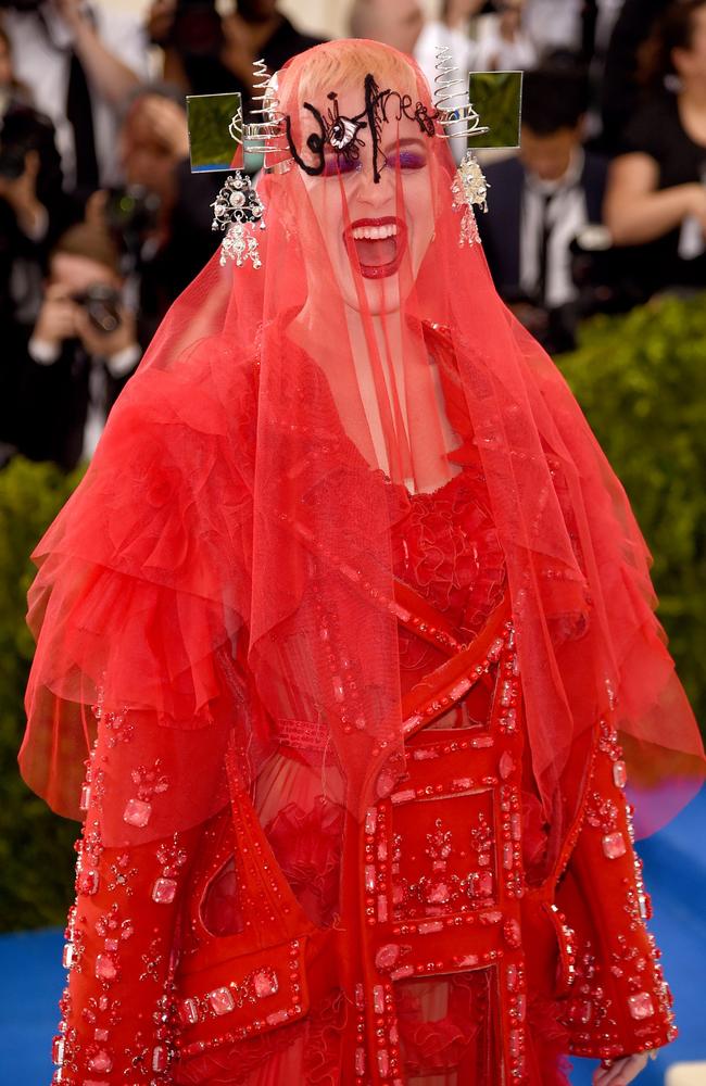 Katy Perry attends the “Rei Kawakubo/Comme des Garcons: Art Of The In-Between” Costume Institute Gala at Metropolitan Museum of Art on May 1, 2017 in New York City. Picture: AFP