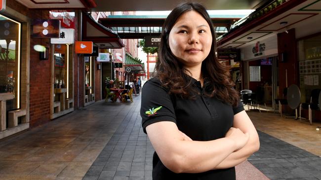 “We are safe … and we need to boost local confidence.” – Chinatown Plaza general manager Jessica Jiang. Picture: Tricia Watkinson