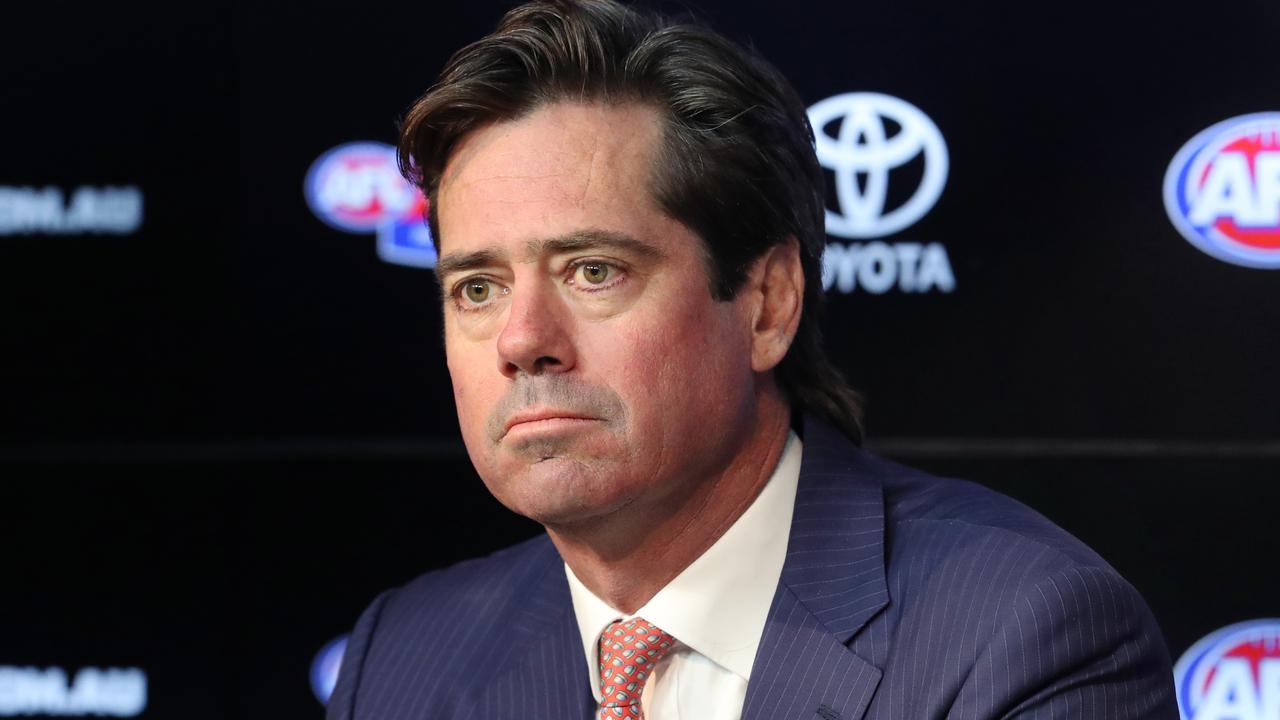 Gillon McLachlan has put key details about the Tassie push on the agenda. Picture: David Crosling