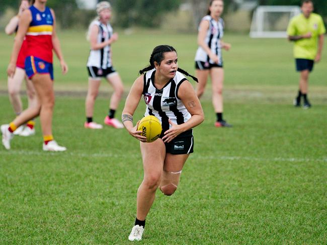 Rockhampton Panthers' player Kirralee Costelloe will represent North Queensland in the annual women's Aussie rules representative clash. Photo: ImageBox sportsphotography