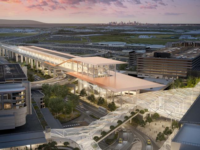 07/07/2024 Renders of the  Melbourne airport Rail link project. supplied