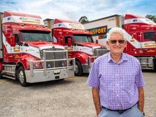 Tom Lindsay, a transport industry icon and trucking hall of fame inductee, has today been award an Order of Australia Medal. . Picture: Trevor Veale